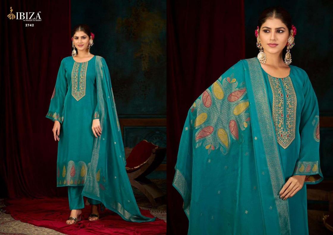 ibiza nova vol 2 banglory silk jacquard shop stunning unstitch suits 