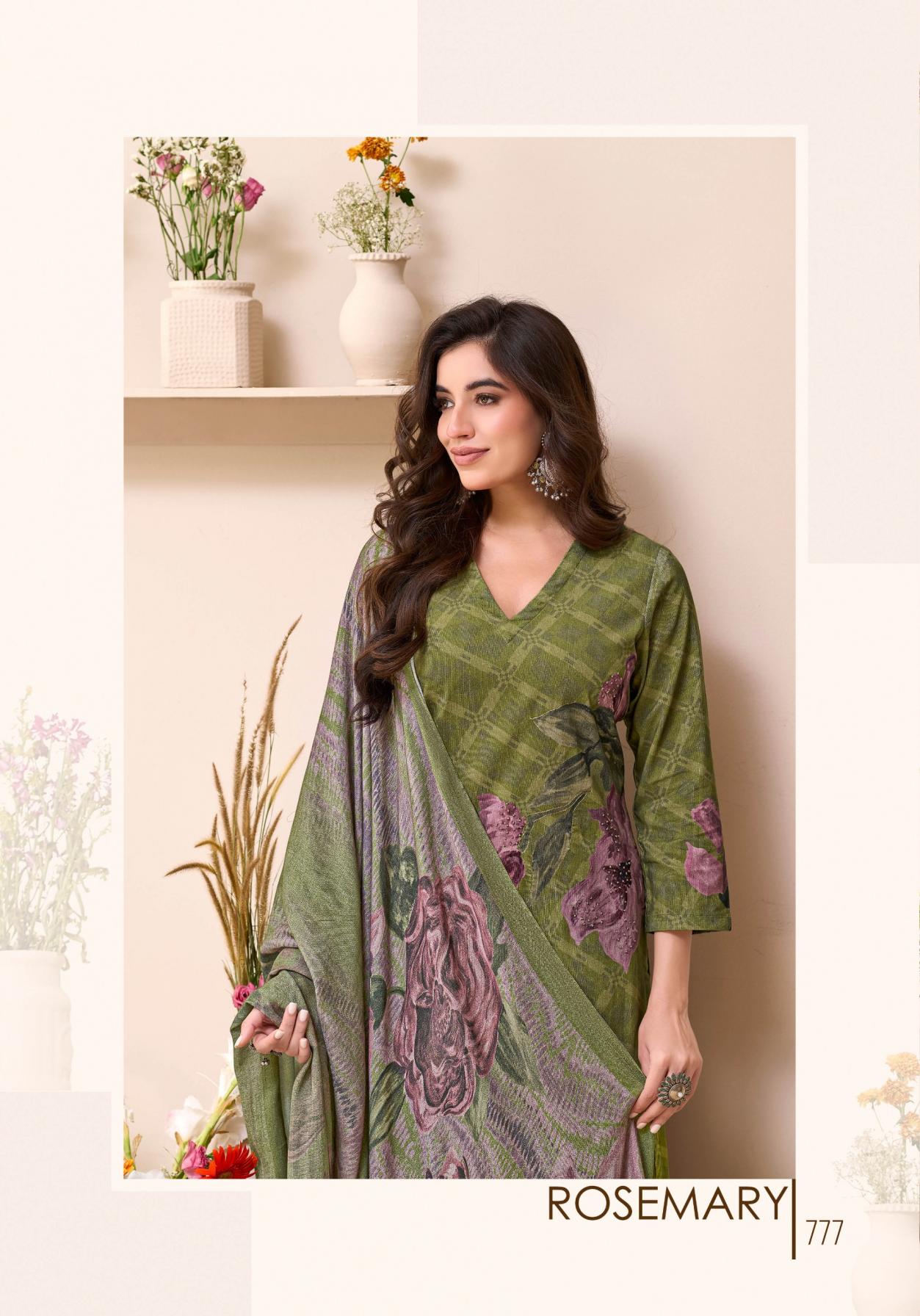 rosemary by t & m designer corduroy pretty look suit for womens 