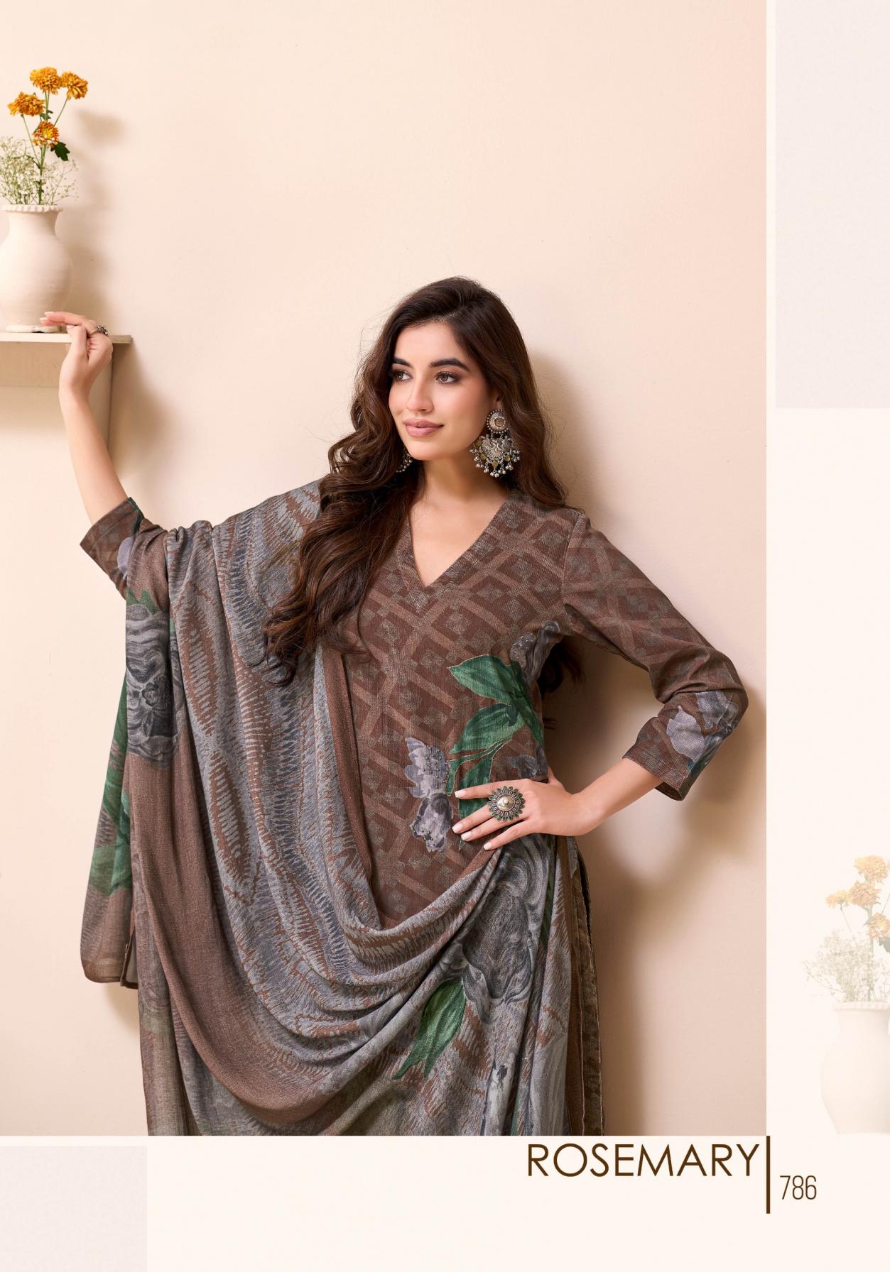 rosemary by t & m designer corduroy pretty look suit for womens 