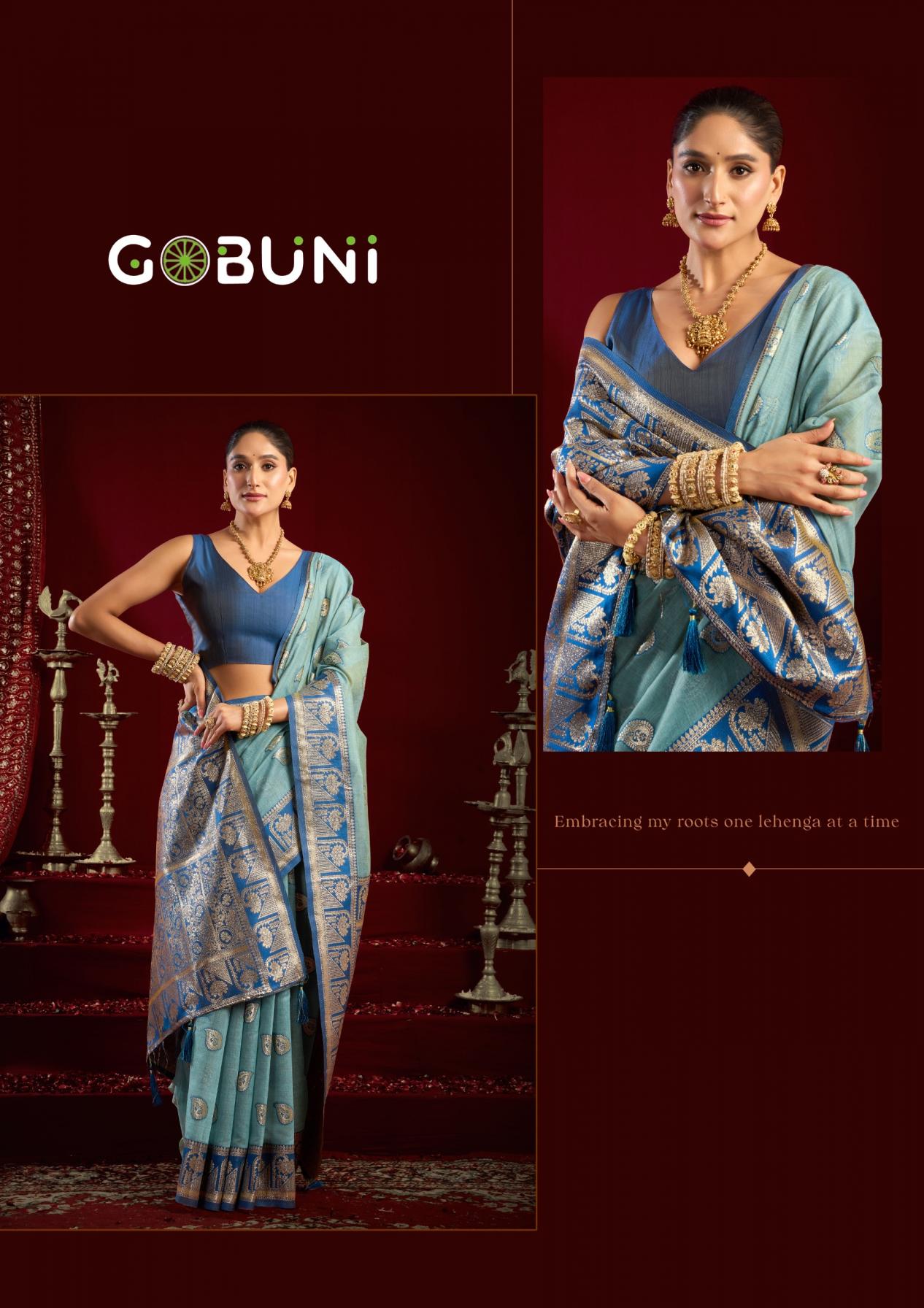 shivika by gobuni modal banarasi shop stunning sarees for any occasion