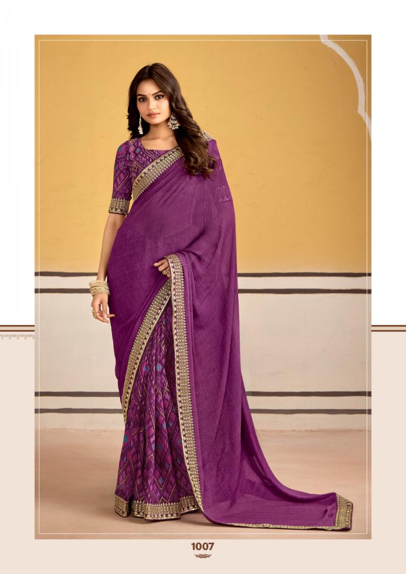 titan by stavan georgette embroidery work gorgeous look saree 
