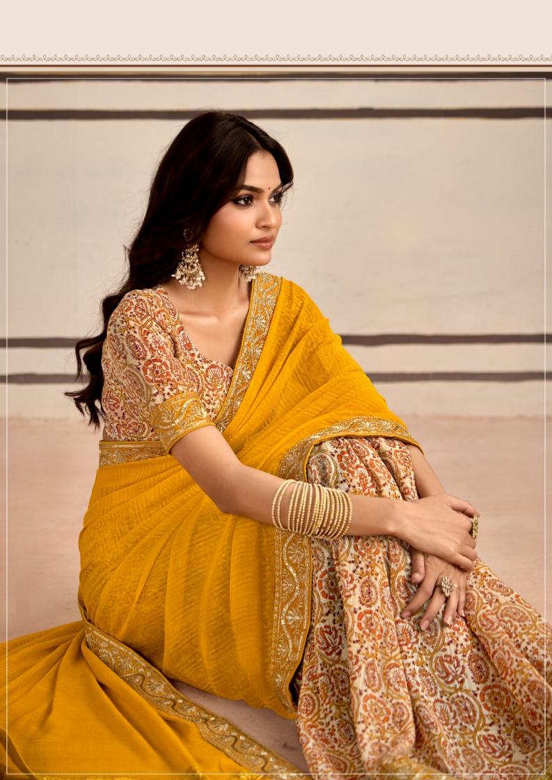 titan by stavan georgette embroidery work gorgeous look saree 