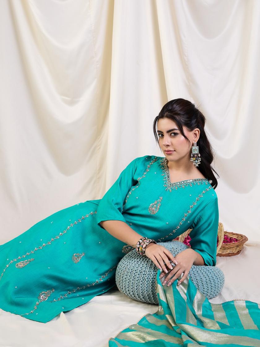 vertican silk dyed readymade unique combo big size suit for womens 