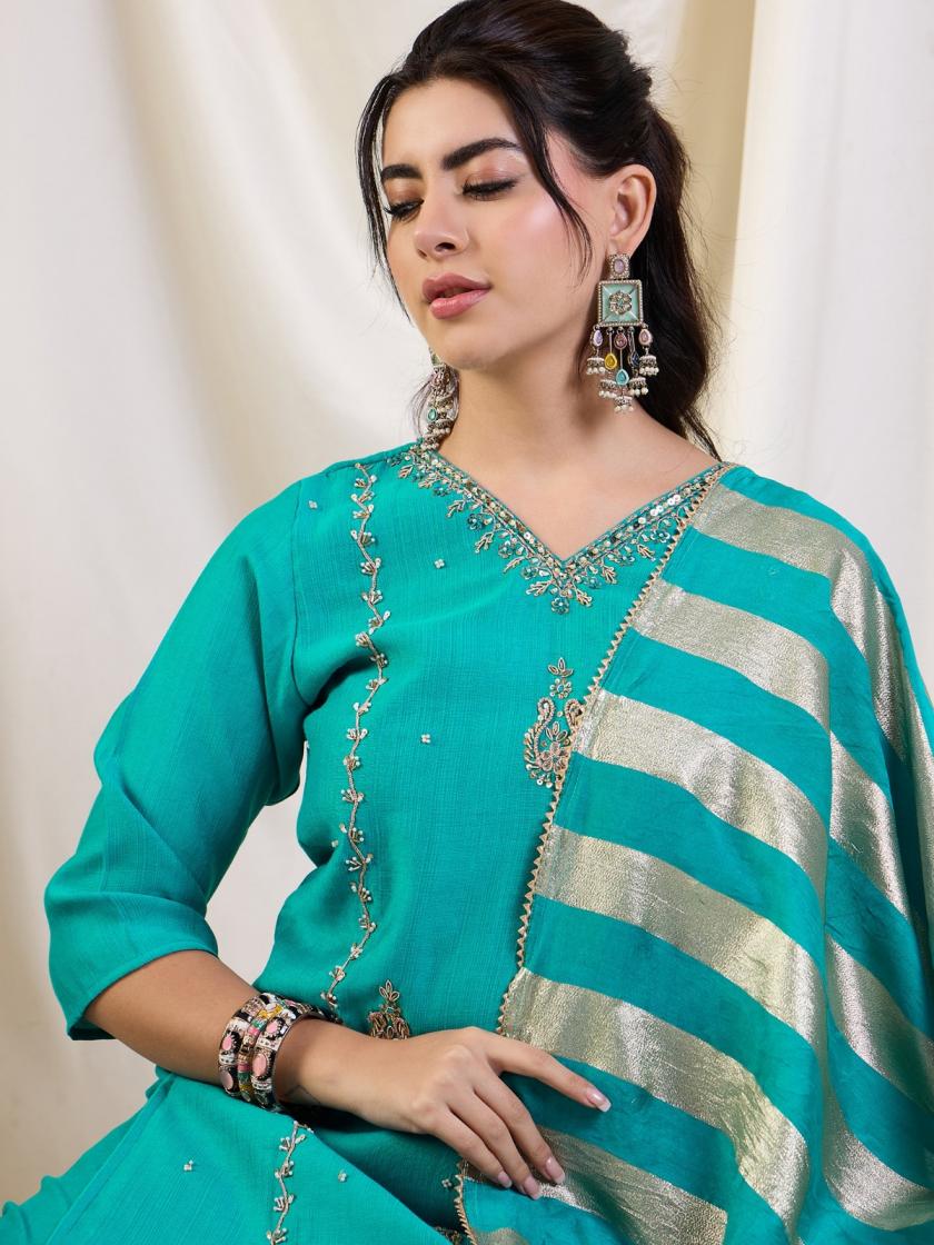 vertican silk dyed readymade unique combo big size suit for womens 