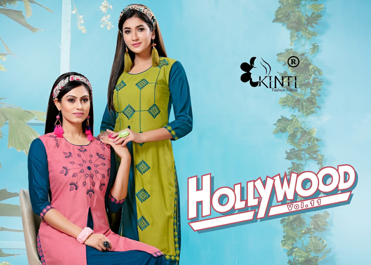 Hollywood Vol 11 By Kinti Rayon Embroidery Formal Wear Kurti