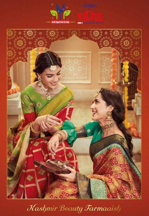 Vipul Launch Kashmir Beauty Farmaaish Silk Cotton Print Saree