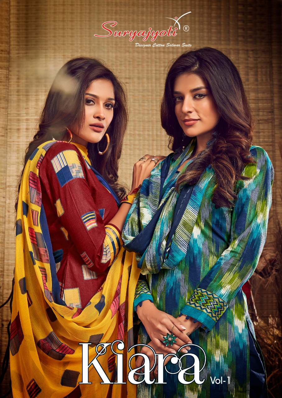 Suryajyoti Launch Kiara Vol 1 Cambric Cotton Casual Wear Printed Salwar Kameez