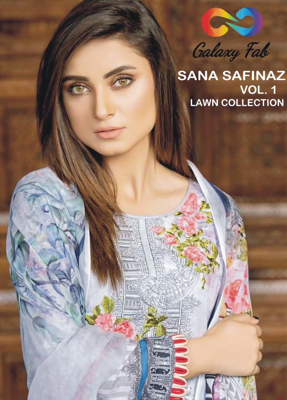 Galaxy Fab Sana Safinaz Vol 1 Lawn Collection Jam Cotton With Embroidery Suit