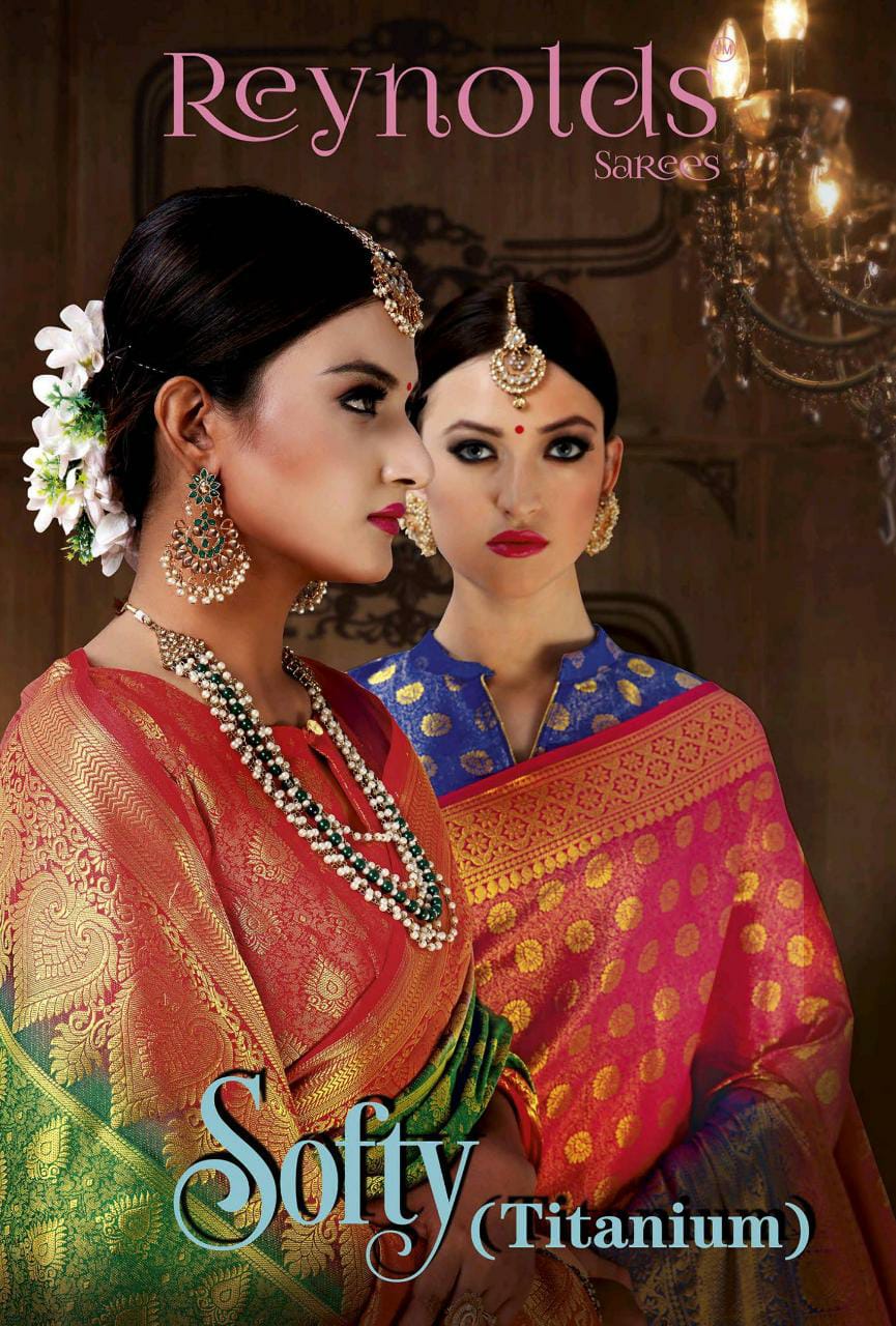 Reynolds Launch Softy Titanium Silk Saree For All Festival Collection