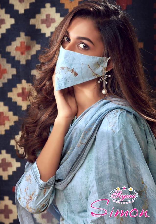 Simon By Siyoni Designer Cotton Cambric Printed Casual Wear Fancy Salwar Suit