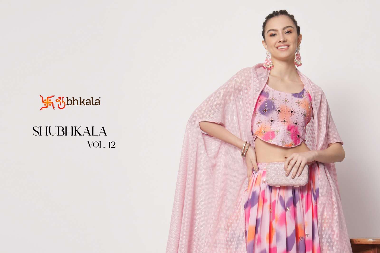 Shubhkala Exclusive Designer Bridal Printed with Embroidered Lehenga Choli