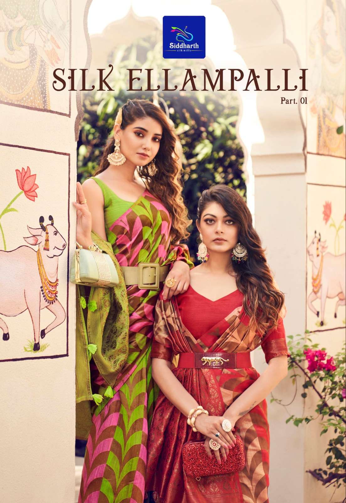 siddhanth weaves silk ellampalli vol 1 fantastic festive wear sarees supplier 