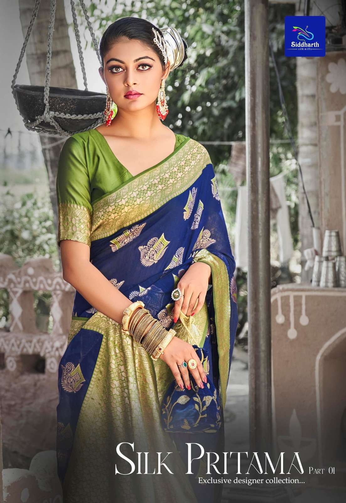 siddhanth weaves silk pritama designer amazing wear sarees wholesaler 