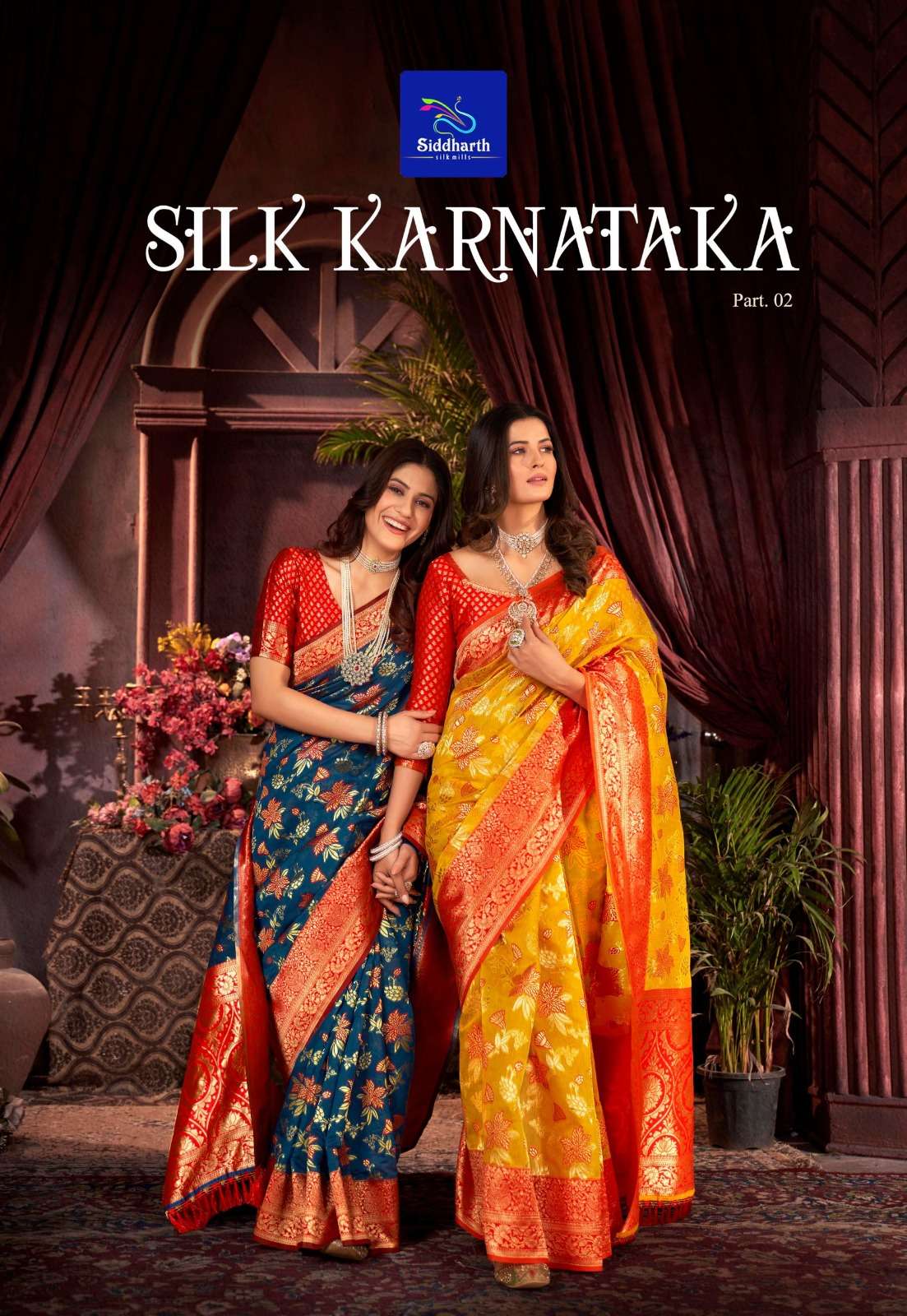 siddharth silk mills present silk karnataka vol 2 function wear authentic sarees collection 