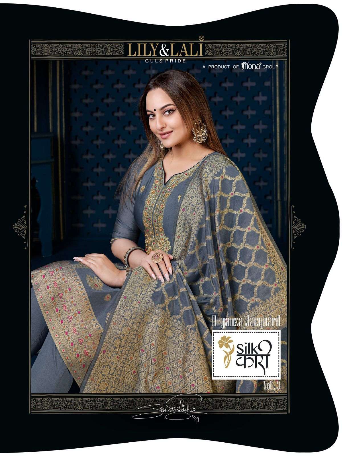 silk kari vol 3 by lily & lali function wear readymade salwar kameez with viscose jacquard dupatta 