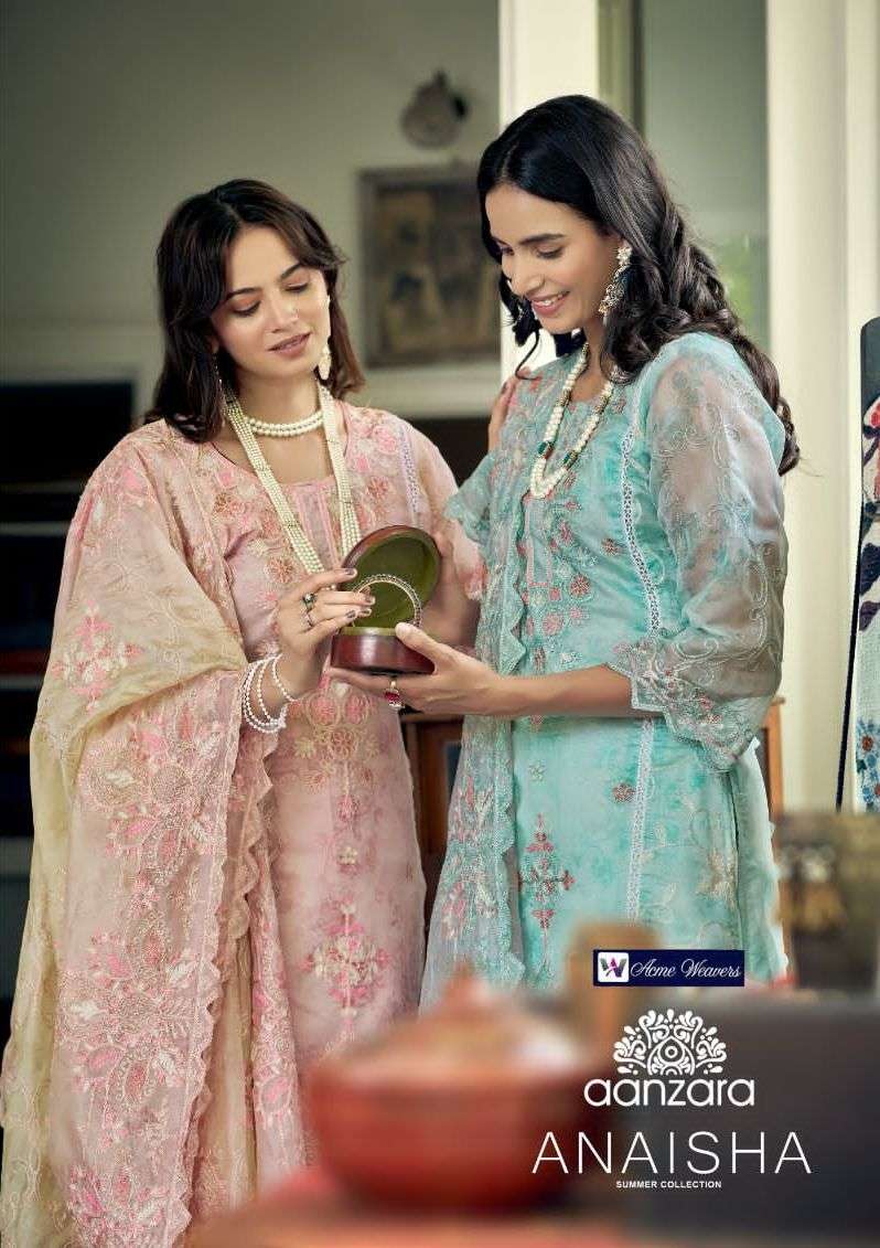 acme weavers aanzara anaisha readymade pakistani salwar kameez catalog