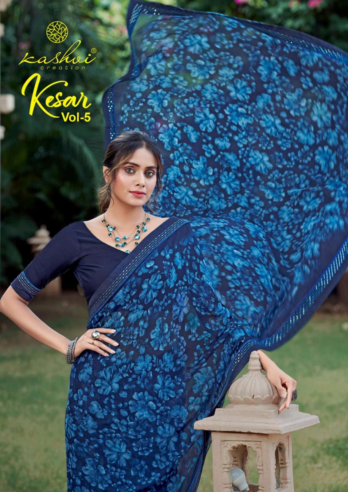 kesar vol 5 by kashvi creation casual sarees collection