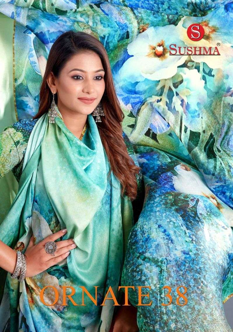 sushma ornate 38 fancy digital print saree collection