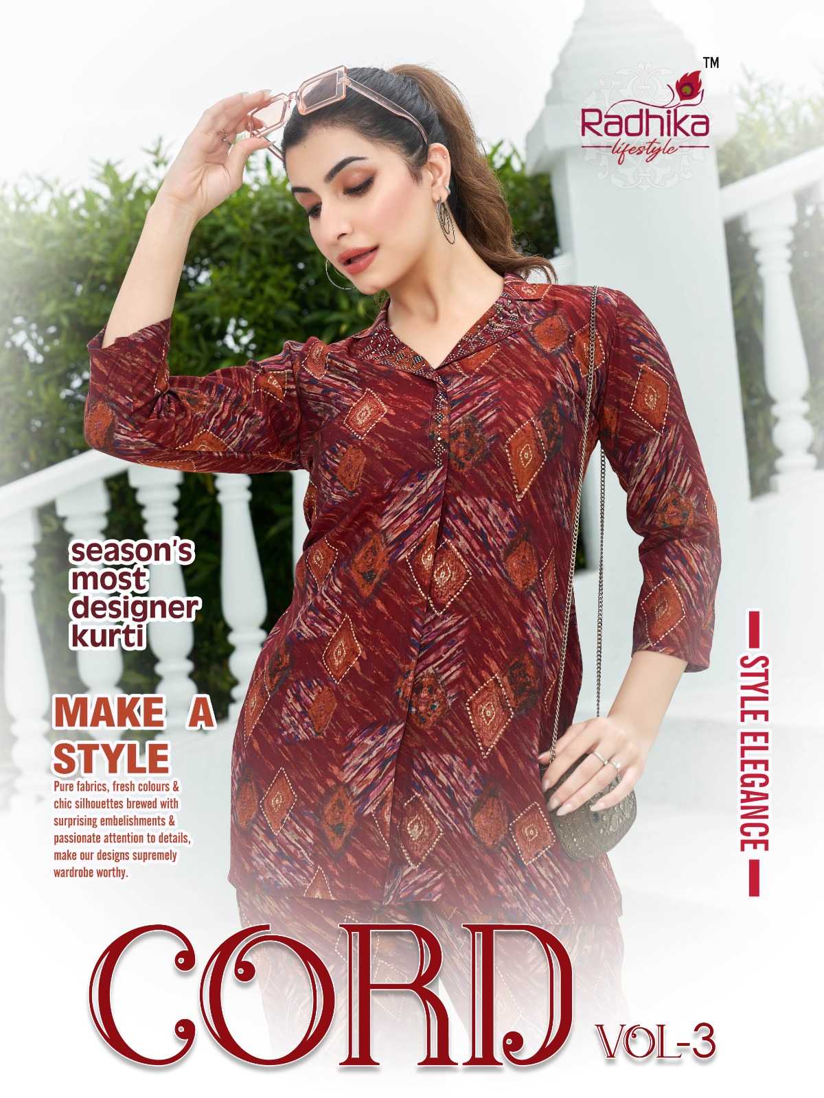 cord vol 3 by radhika lifestyle amazing western fancy readymade cord set catalog