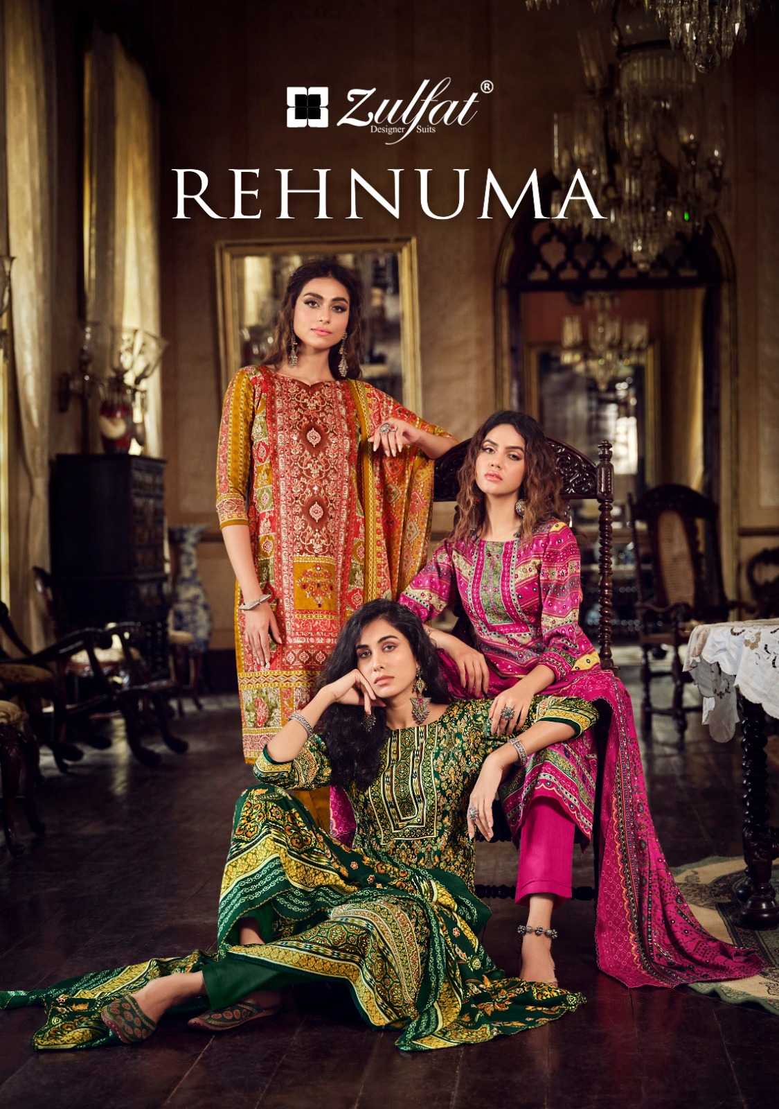 zulfat rehnuma casual wear pashmina winter wear dress material