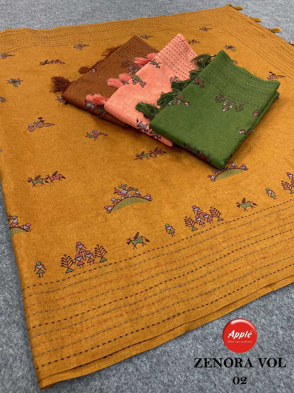 apple zenora vol 2 amazing manipuri fabric colour matching sarees