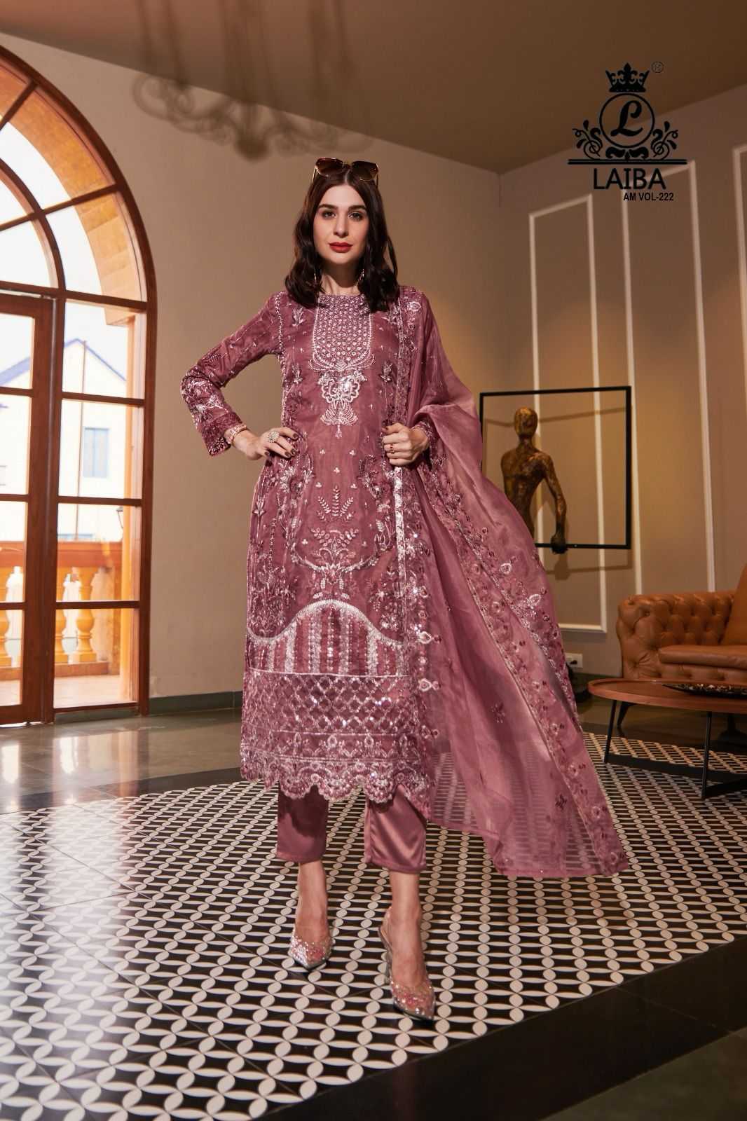 laiba am vol 222 pakistani designer readymade 3pcs occasion wear collection