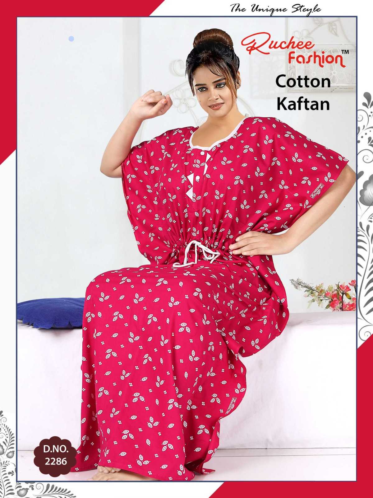 ruchee fashion cotton kaftan 2285-2293 fancy gown