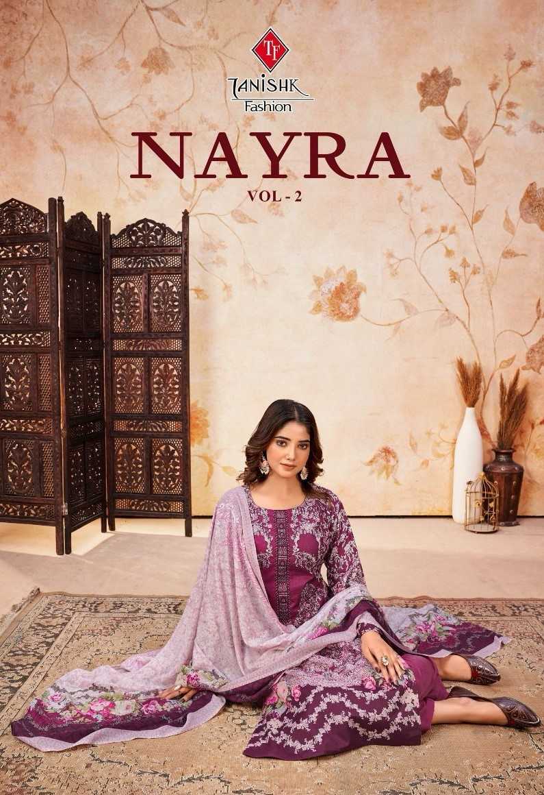 tanishk fashion nayra vol 2 pakistani cotton unstitch salwar kameez with mul dupatta