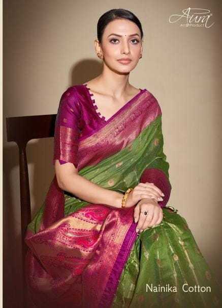 aura saree nainika cotton traditional wear sarees supplier