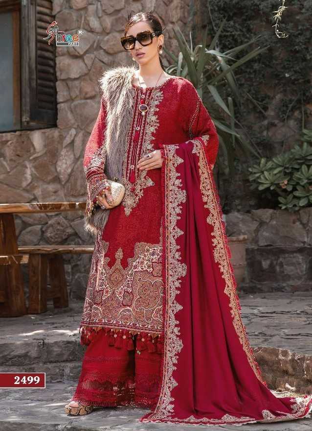 shree fab maria b lawn 2499 pakistani readymade kurti pant dupatta single design 
