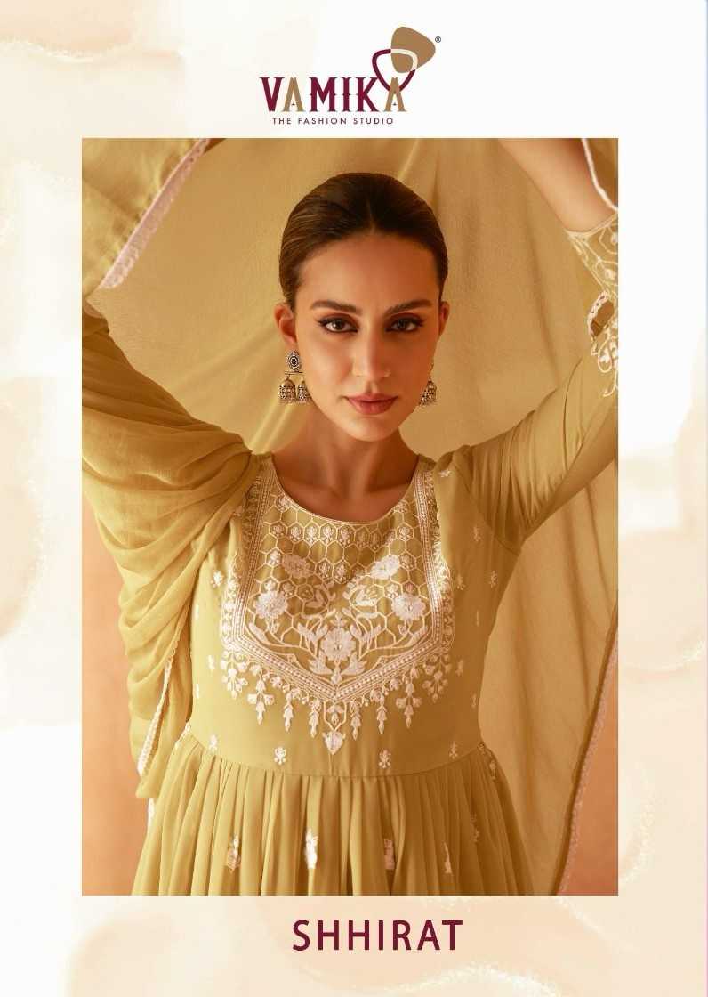 vamika shhirat designer occasion wear lakhnavi work plazzo style full stitch salwar suit 