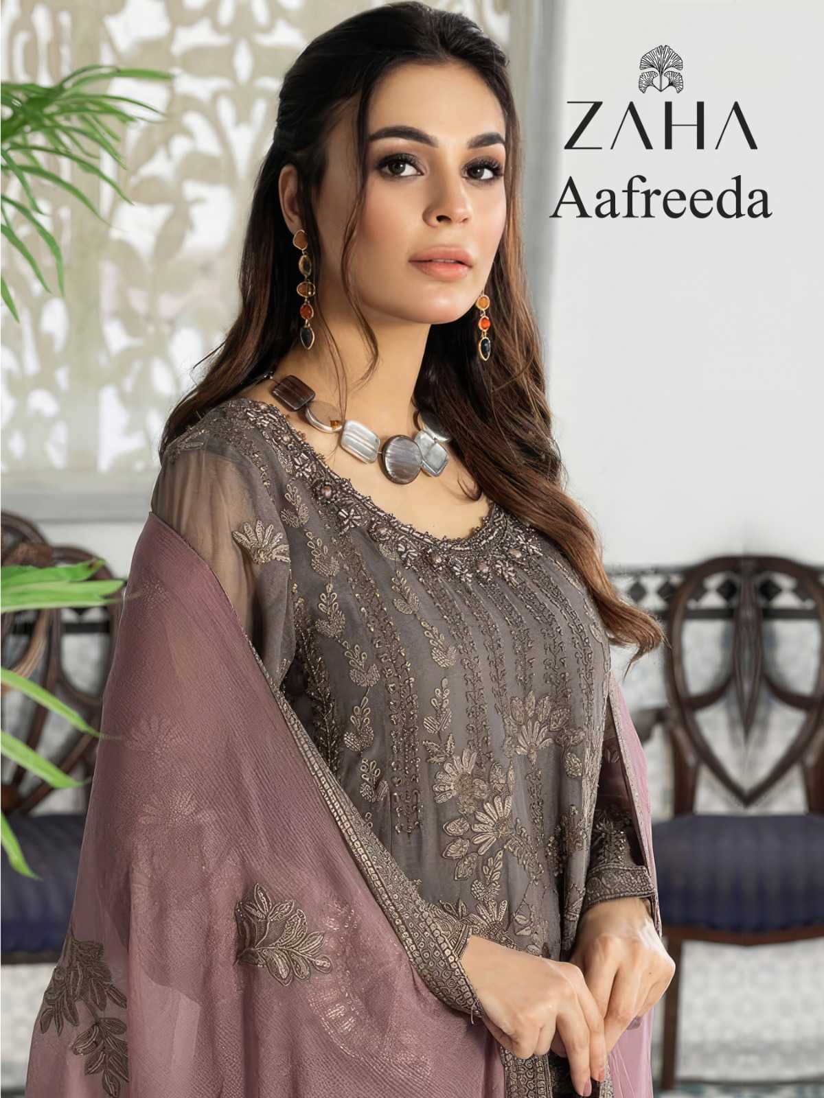 zaha aafreeda 10256-10258 designer amazing pakistani salwar suit material
