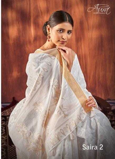 aura saree saira vol 2 cotton fancy wear saree supplier 
