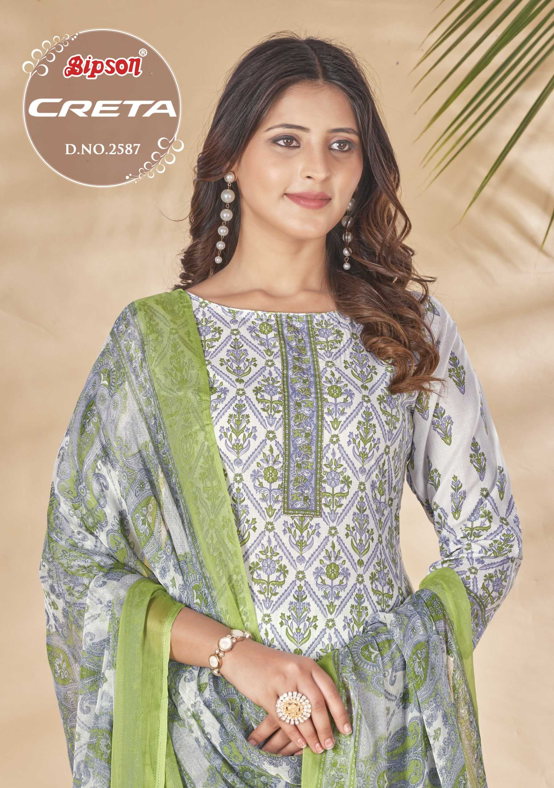 bipson creta 2587 regular wear unstitch printed salwar suit 
