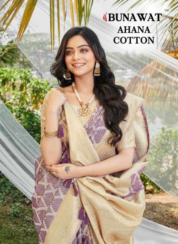 bunawat ahana cotton Regular wear saris wholesaler