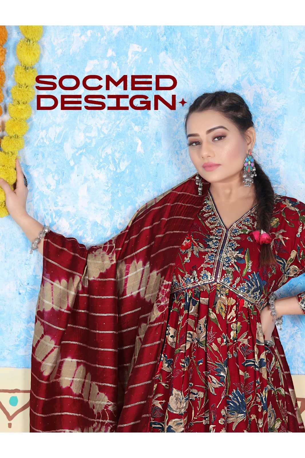 pooja vol 03 by mystic9 designer aliya cut embroidery readymade salwar suit