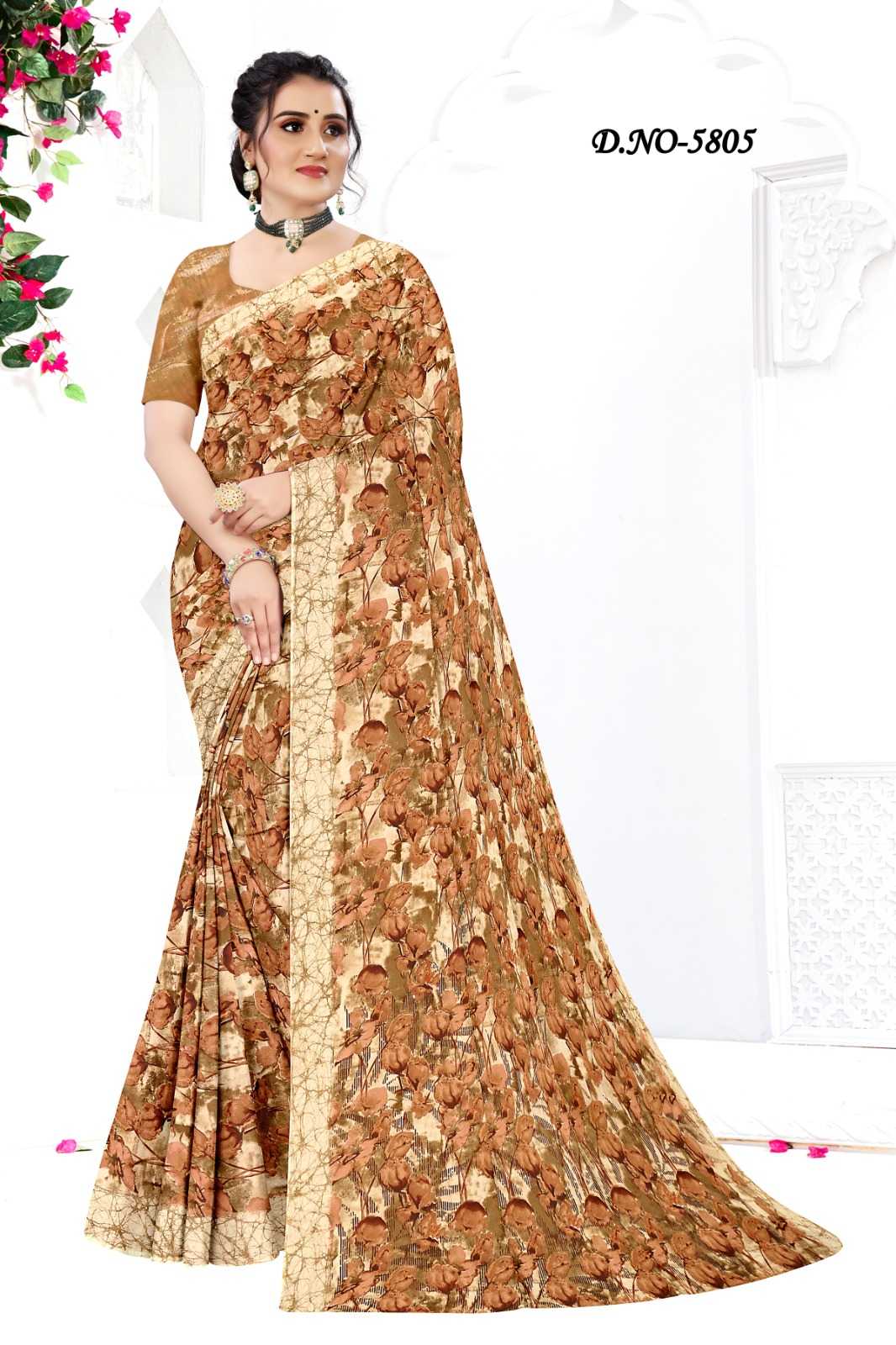 pr siya vol 58 5801-2808 regular wear georgette saree collection 