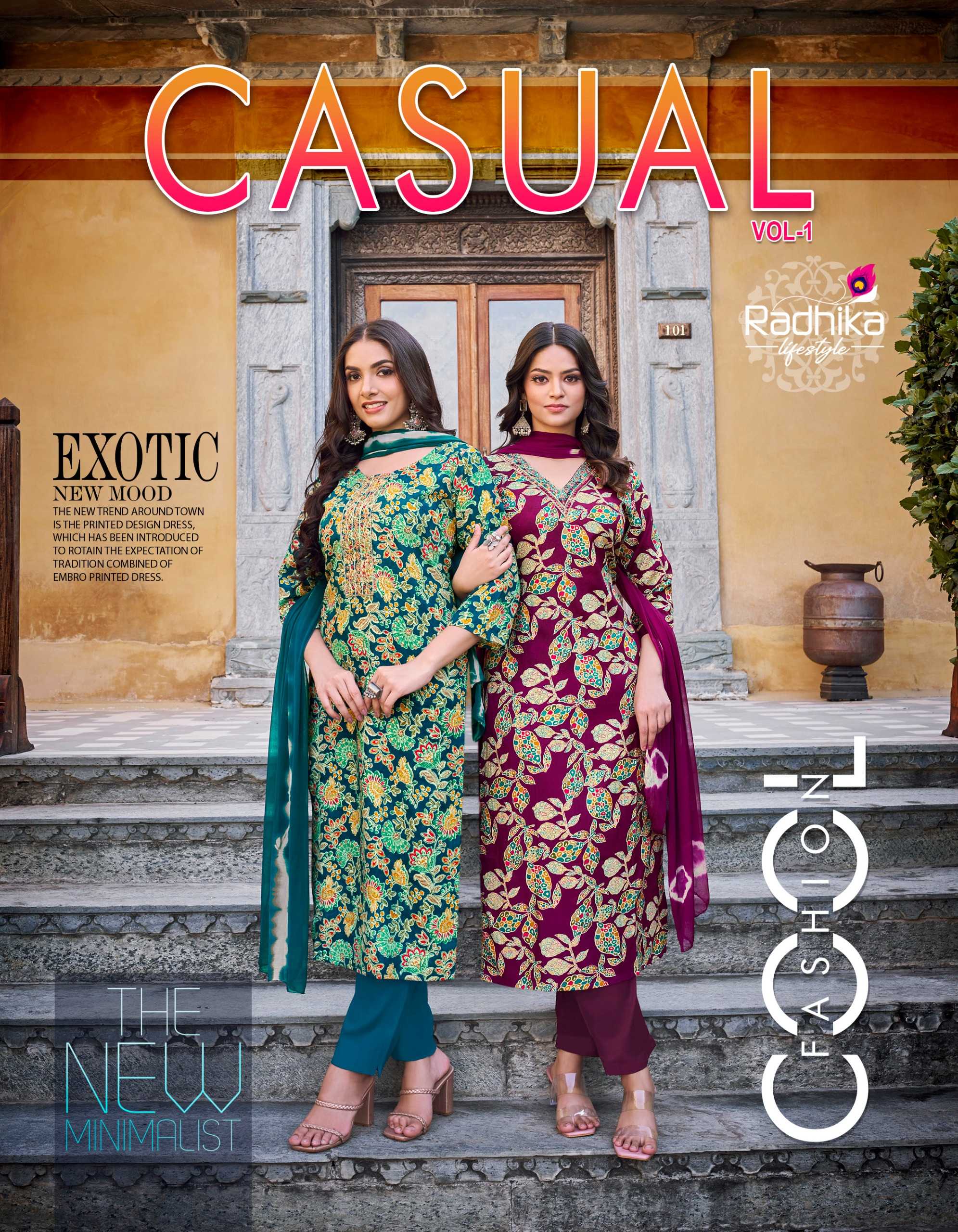 radhika lifestyle casual vol 1 beautiful wear readymade kurti collection 