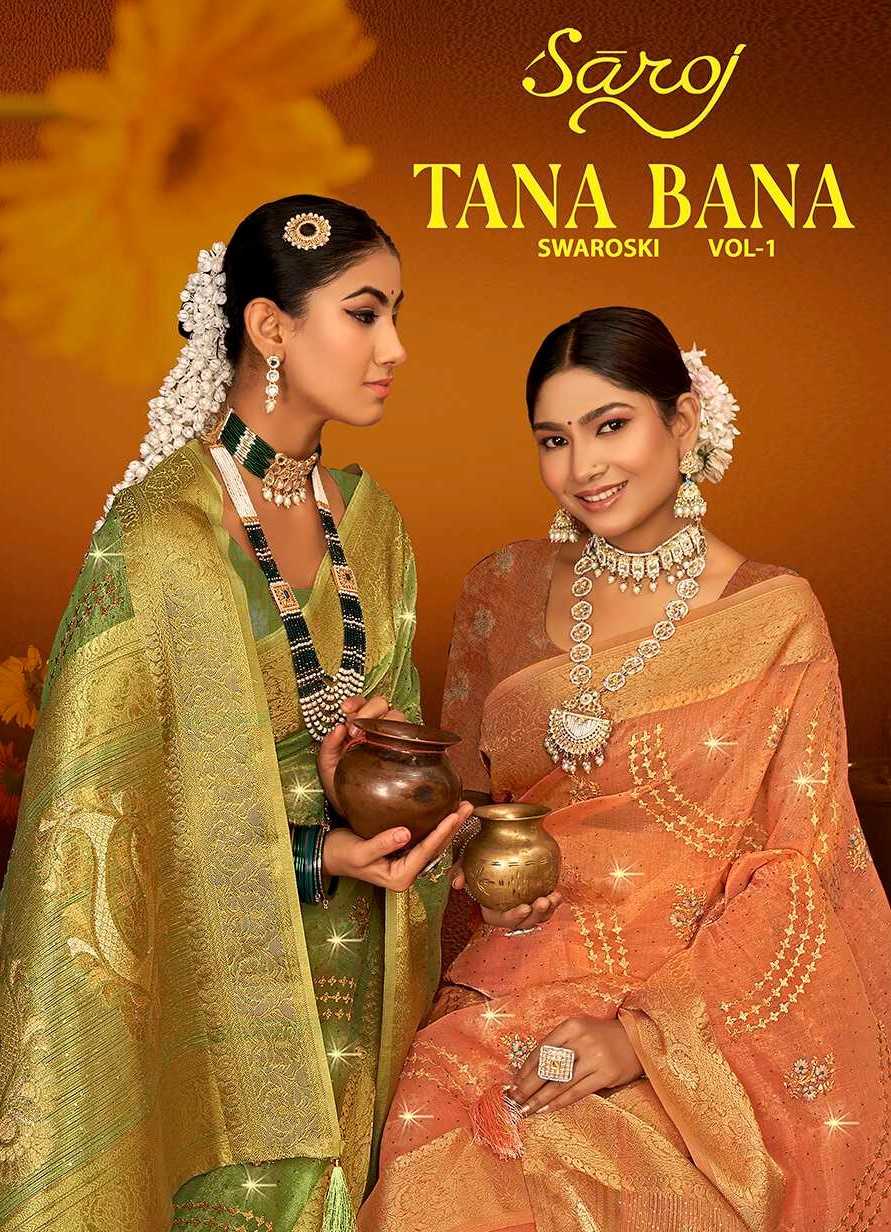 saroj tana bana vol 1 festive wear saree collection 