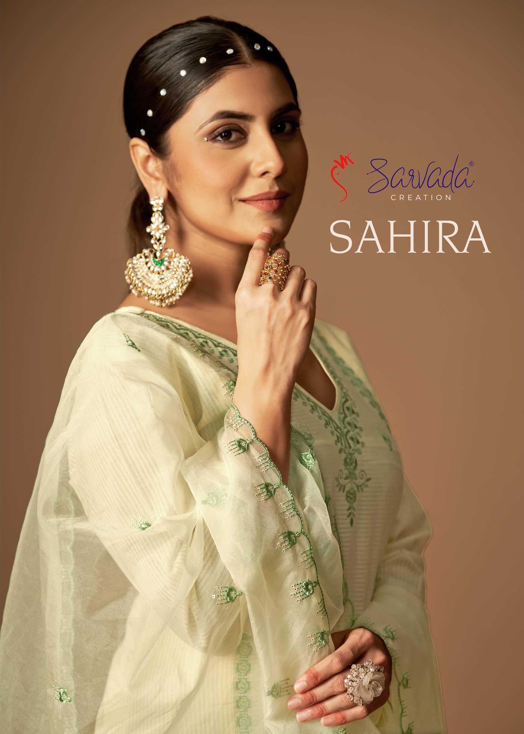 sarvada creation sahira stylish wear readymade cotton salwar suit collection 