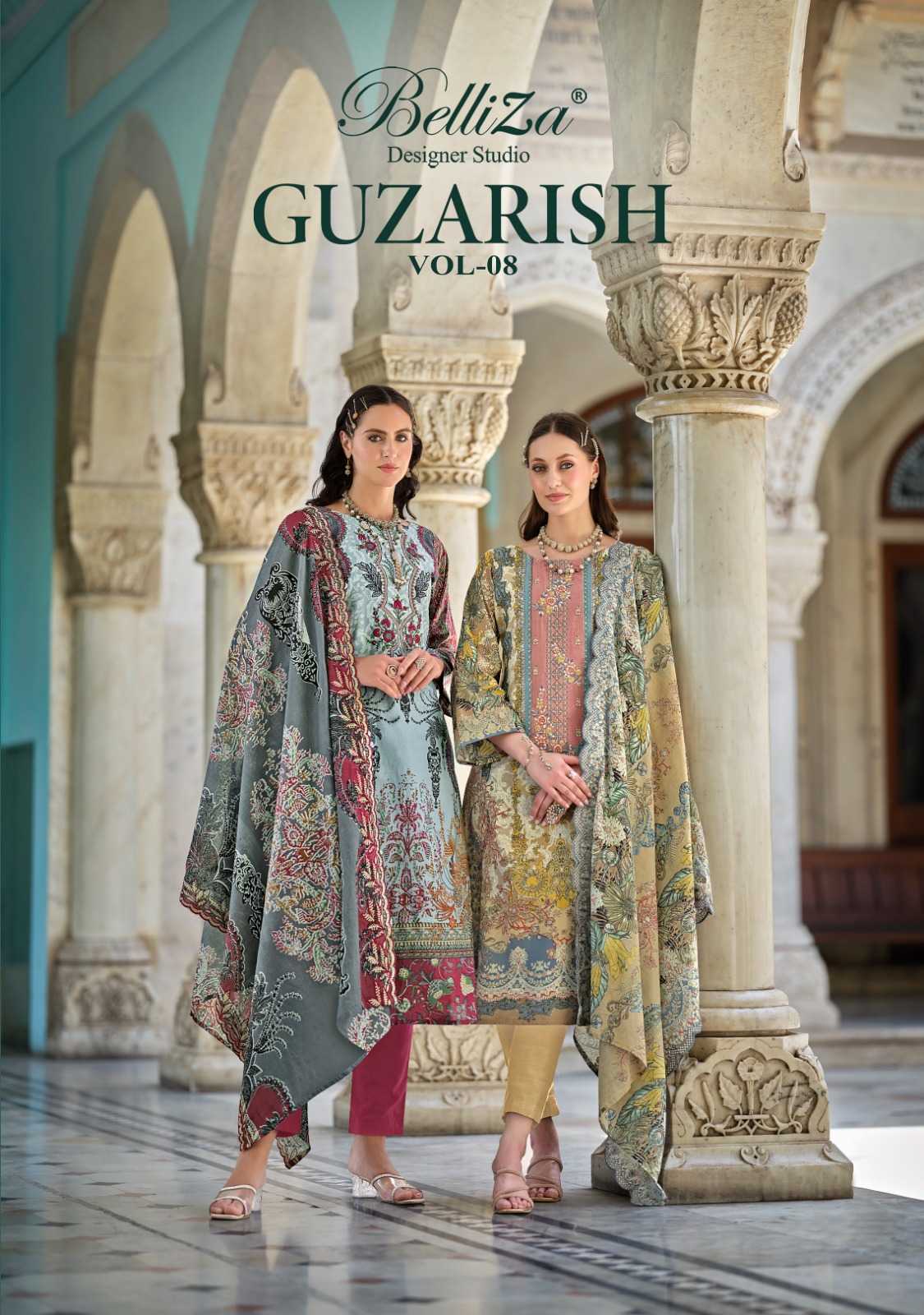 belliza designer guzarish vol 8 designer pakistani salwar suit dress material