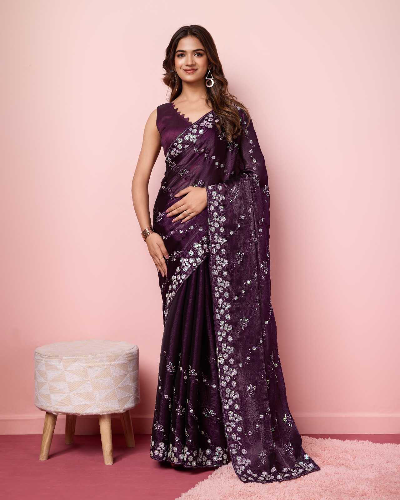 canberry vol 2 decent embroidery beautiful saris exports 