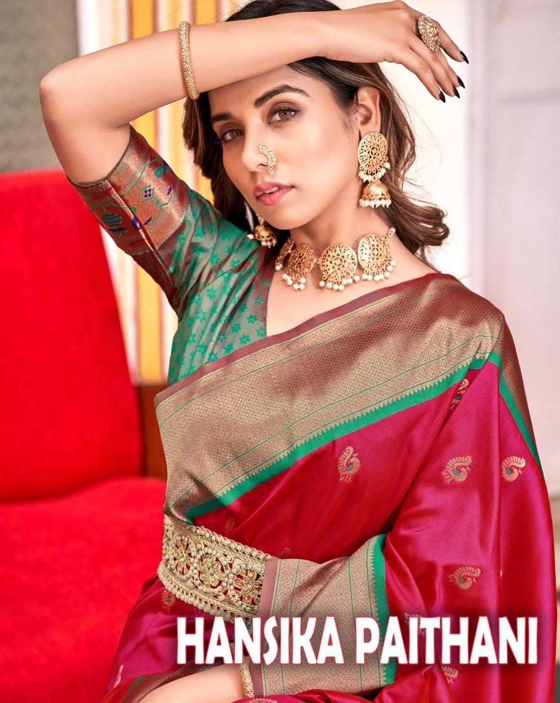 hansika paithani by rajpath exclusive paithani silk saree exporter