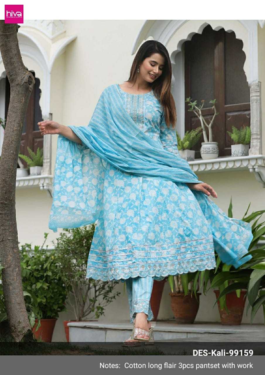 hiva combo set stylish cotton Kali fully stitch salwar kameez