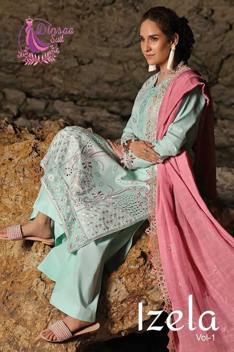 izela vol 1 by dinsaa suit fancy heavy design pakistani salwar kameez
