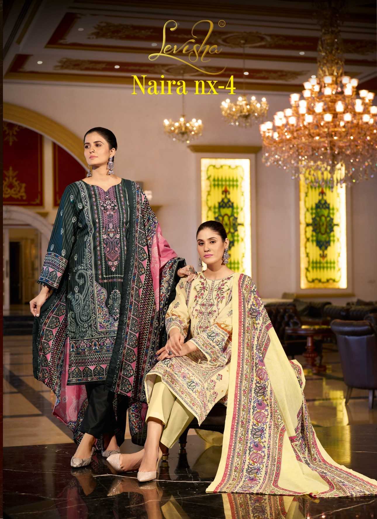 levisha naira nx vol 4 hit design cemric cotton pakistani style salwar kameez