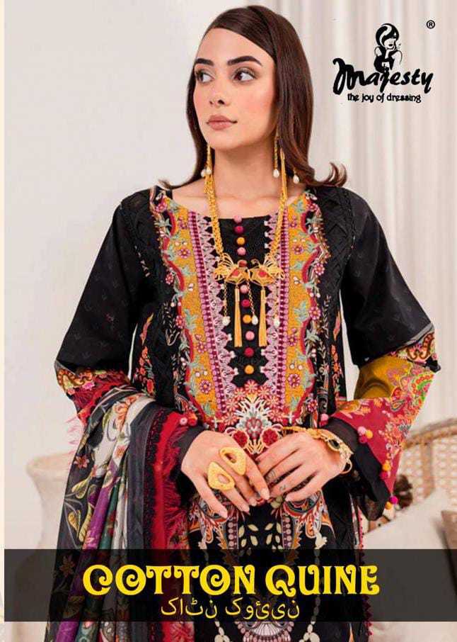  majesty presents cotton quine ethnic style luxury lawn Pakistani salwar suit 