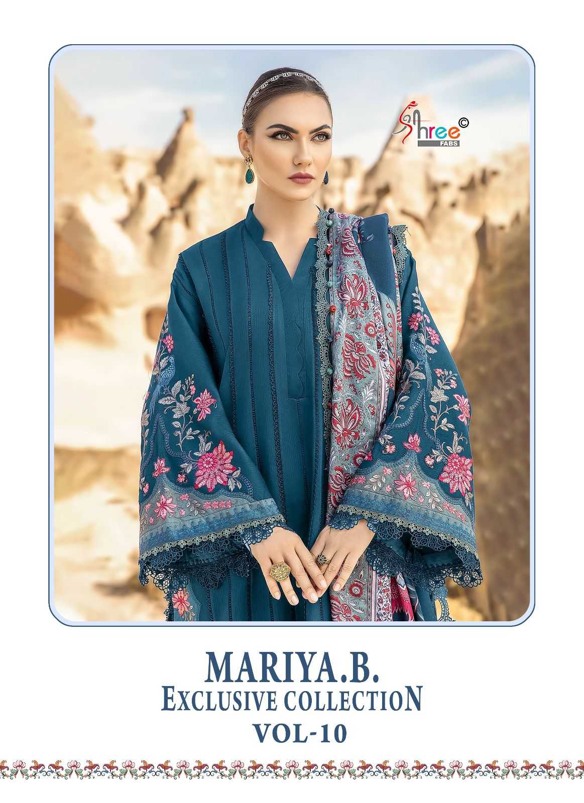 mariab exclusive collection vol10 by shree fabs simple design cotton pakistani suit