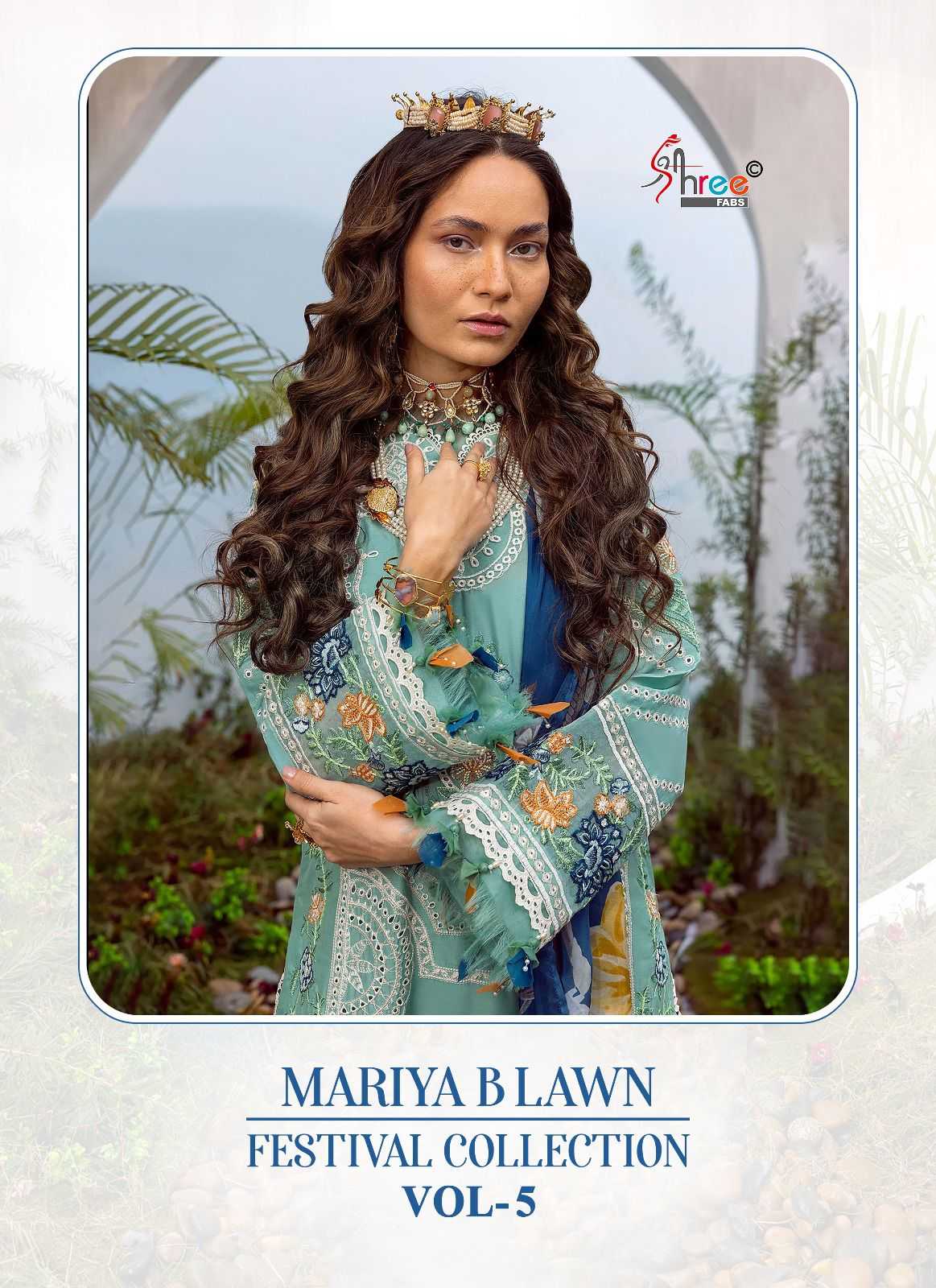 mariya b lawn festival collection 5 by shree fab simple design pakitani salwar suit  