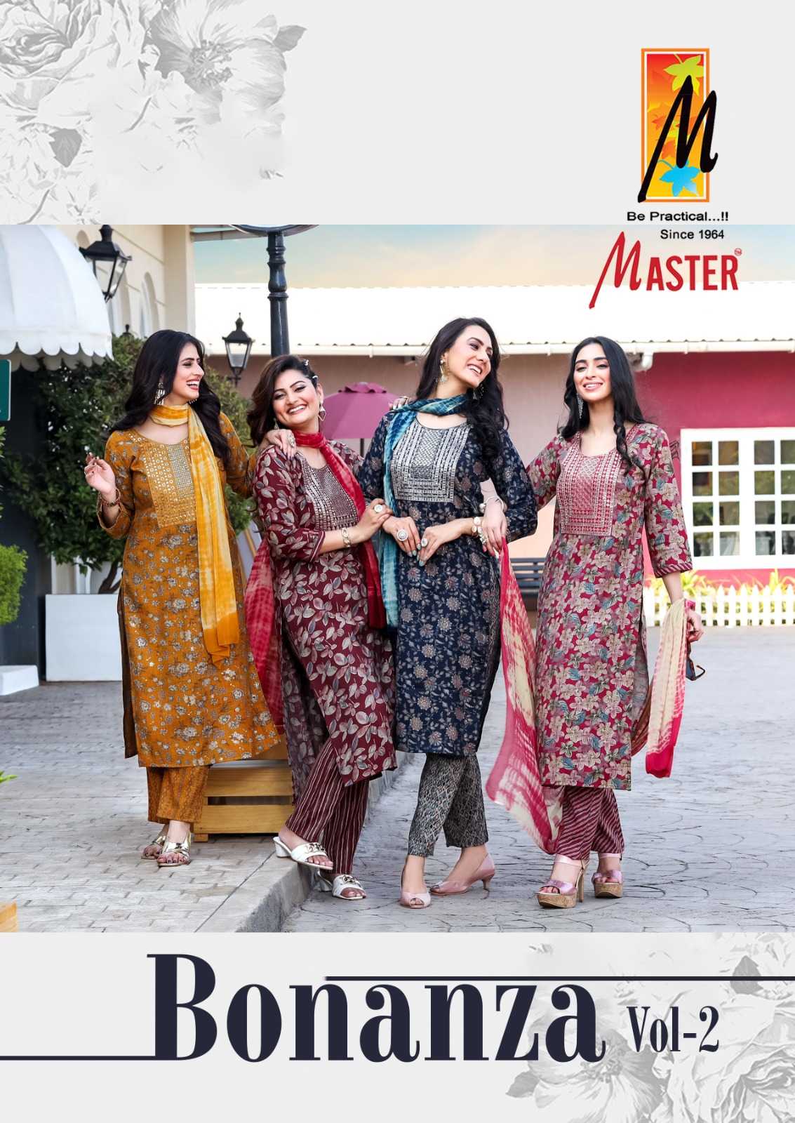 master bonaza vol 2 casual wear capusle print readymade salwar kameez